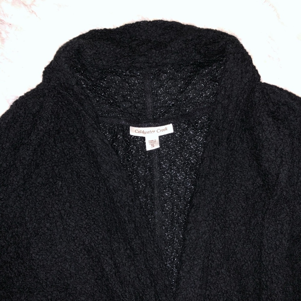 Coldwater creek cardigan sweater xl black